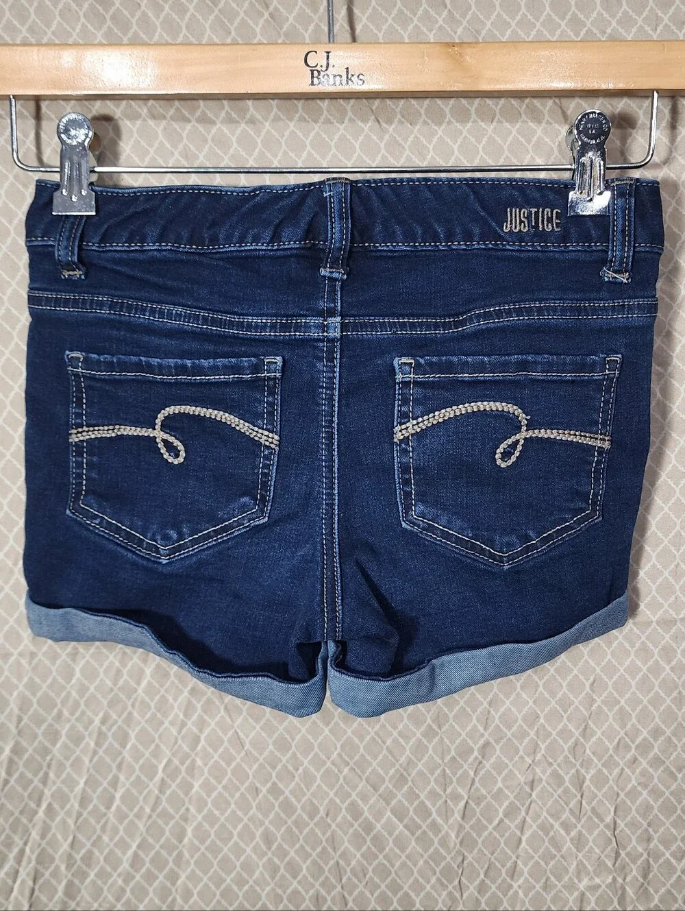 Justice Jean Shorts Girls 12 Used Great Shape